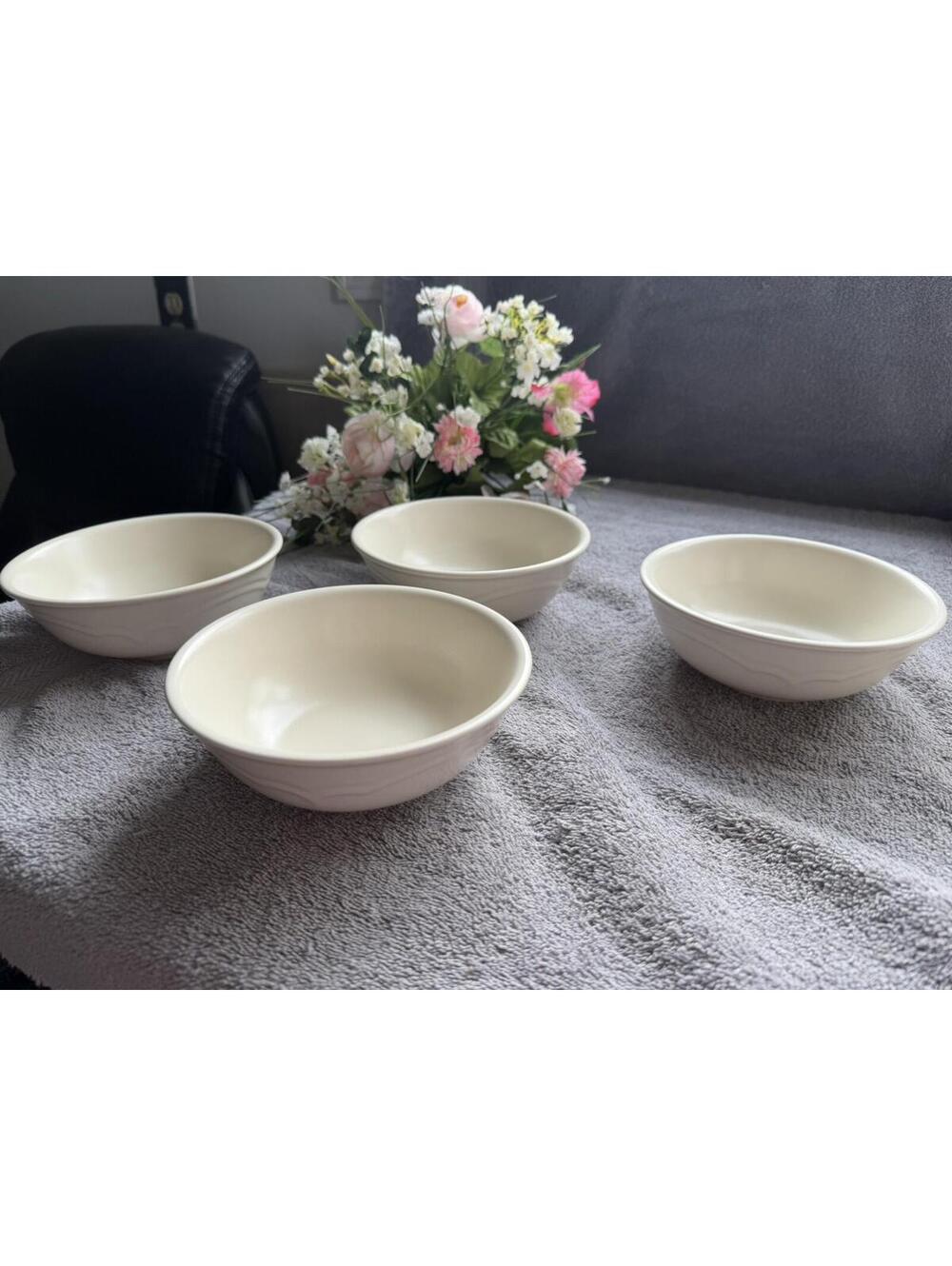Pfaltzgraff Tea Rose Set Of 4 Soup/Cereal Bowls
